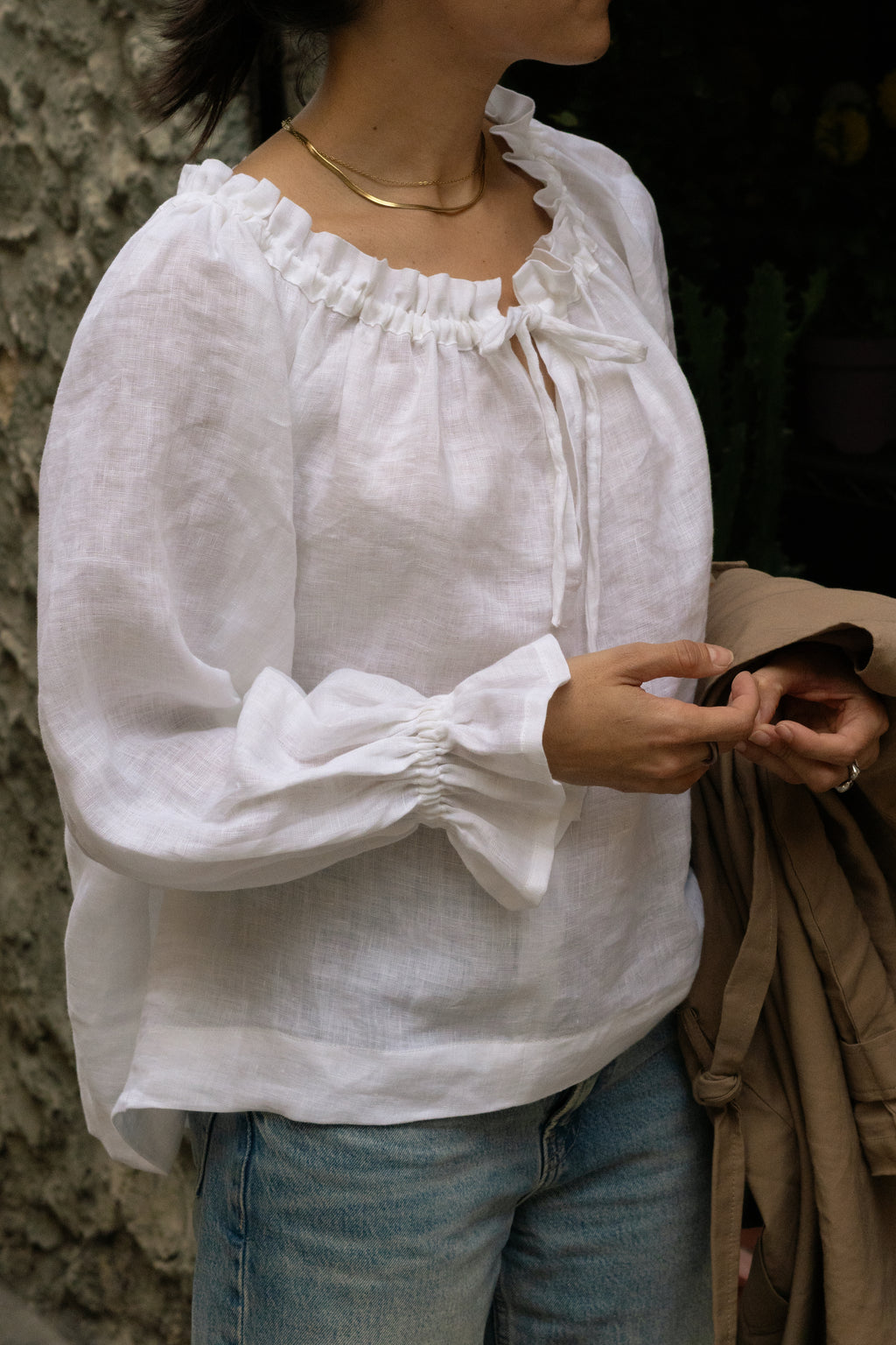 Gina white blouse