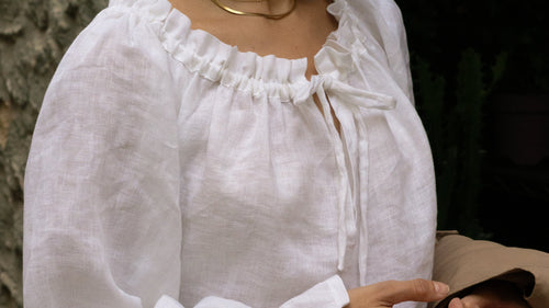 Gina white blouse